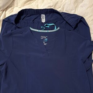 Epic Navy Blue Scrub Set